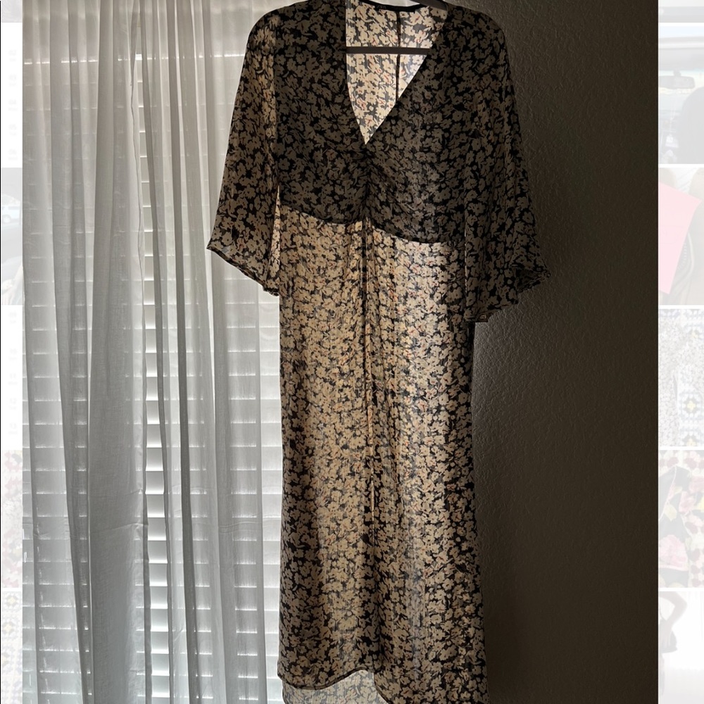 Zara floral dress